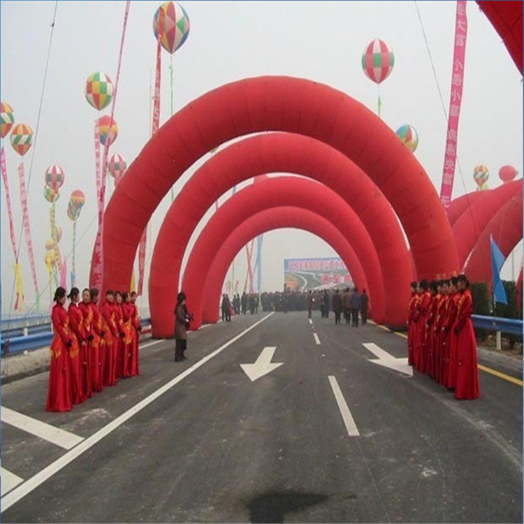 范县商场开业纯红拱门